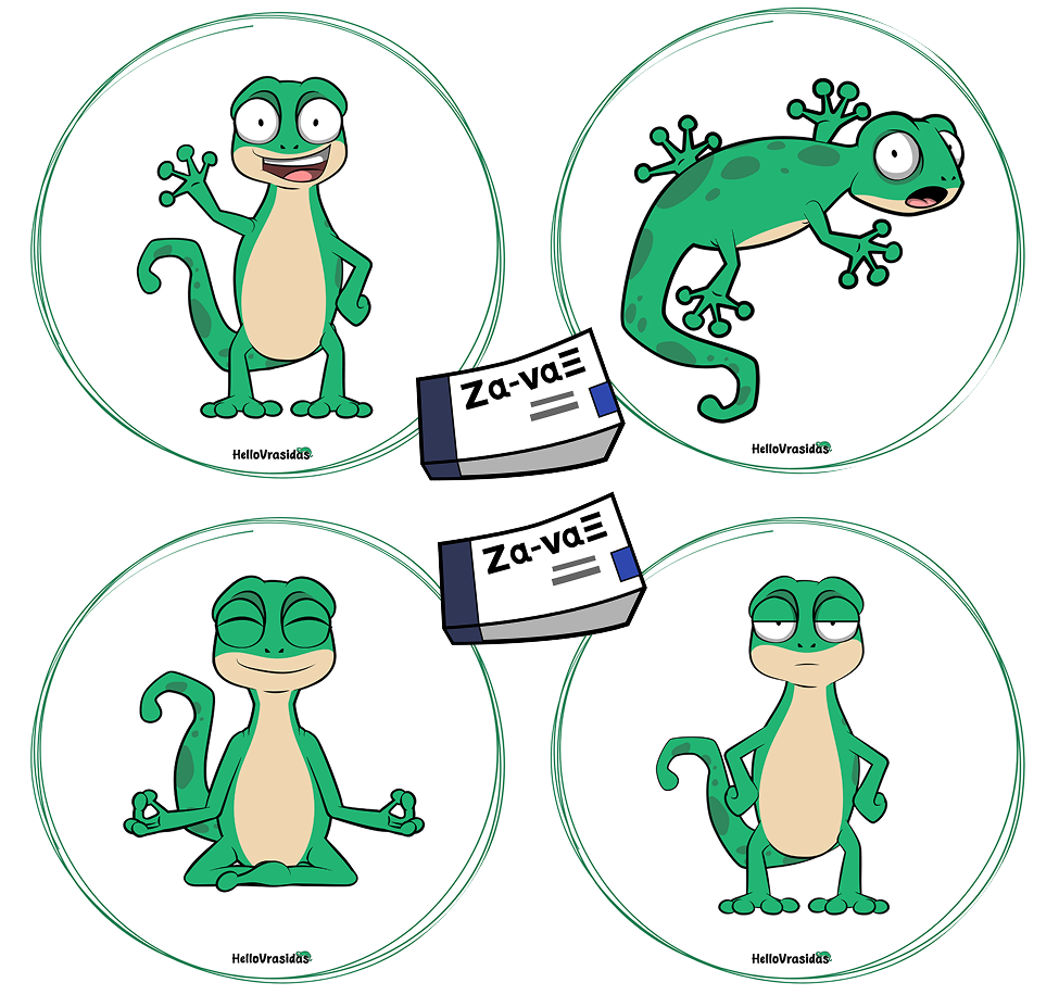 Sticker pack of 6